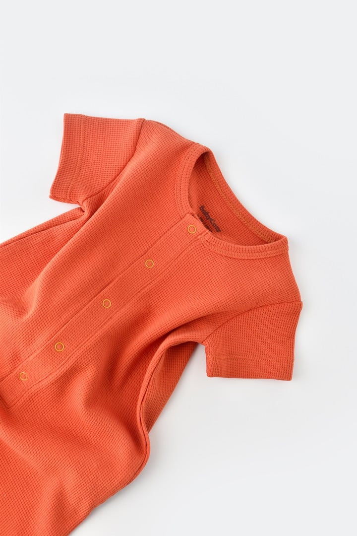 Salopeta cu pantaloni scurti - 100% bumbac organic - , BabyCosy